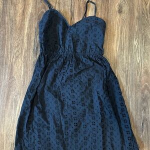 J. Crew Navy Midi Dress